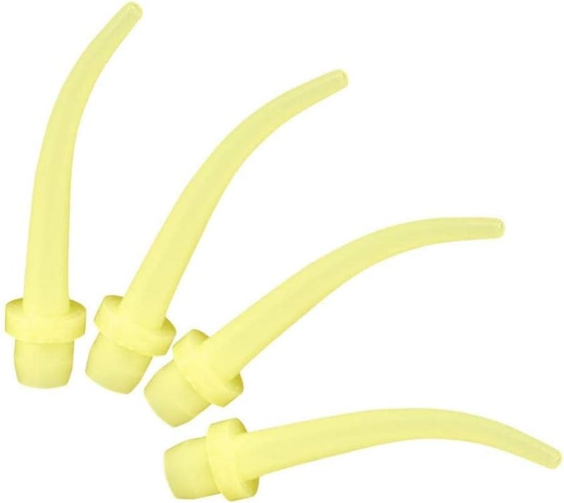 woobles Disposable Nozzles, 100pcs Dental Impression Oral Mixing Tips, Intraoral Bent Tip Oral Mixing Nozzle (Yellow) - Image 3